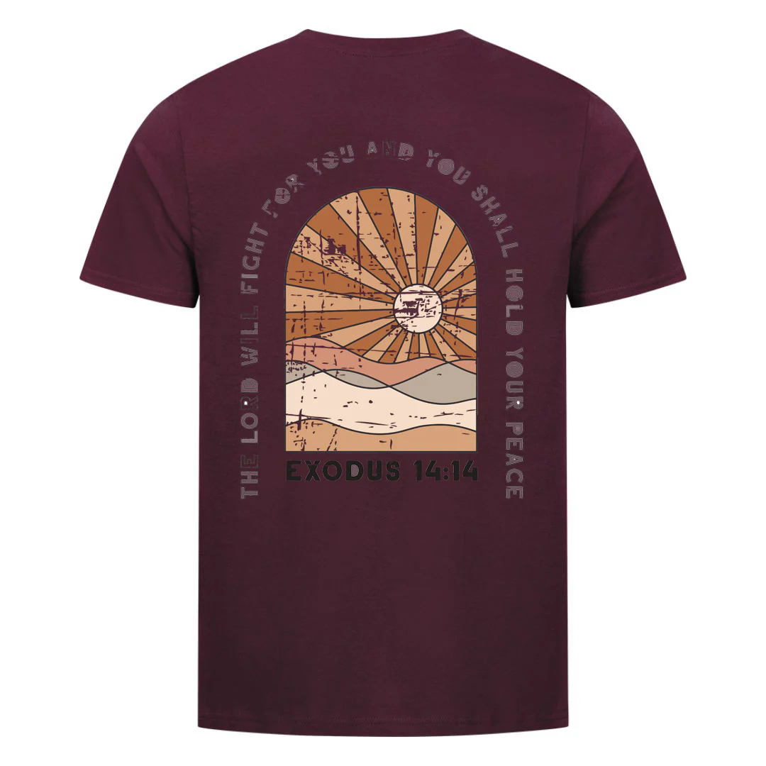 Exodus 14:14 Shirt Backprint - Image 7