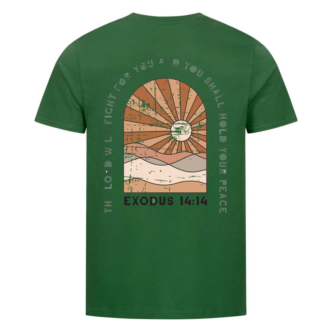 Exodus 14:14 Shirt Backprint - Image 8