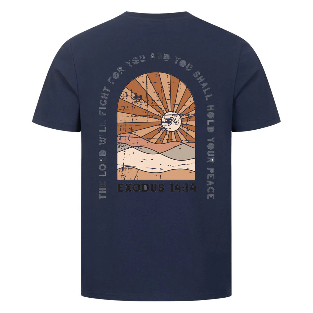 Exodus 14:14 Shirt Backprint - Image 9