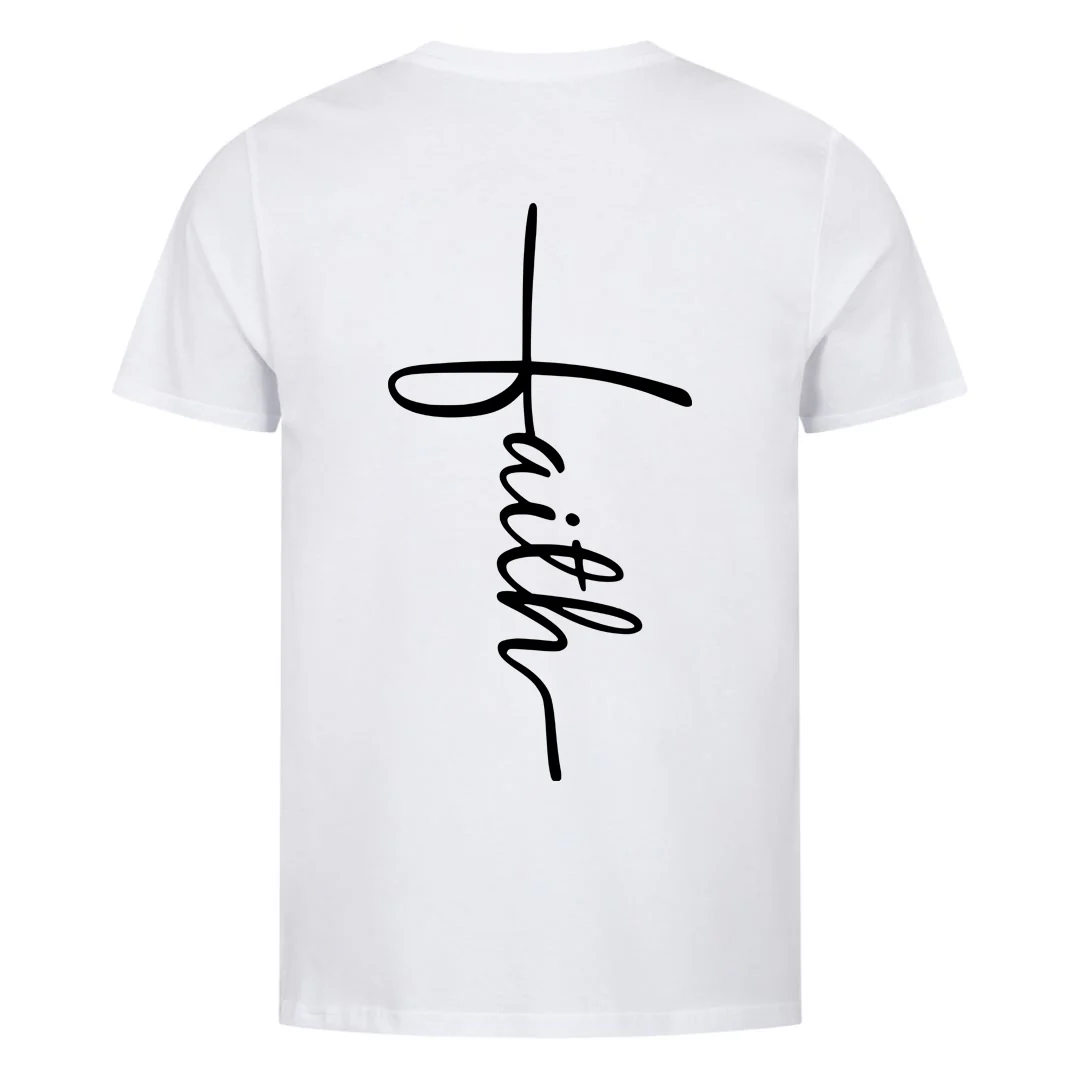 Faith Cross Shirt Backprint - Image 5