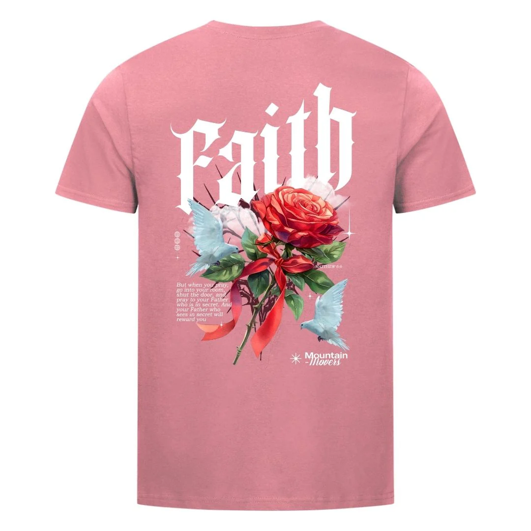 Faith flower dove Shirt BackPrint - Image 11