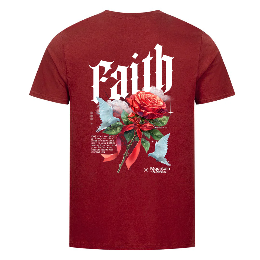 Faith flower dove Shirt BackPrint - Image 8