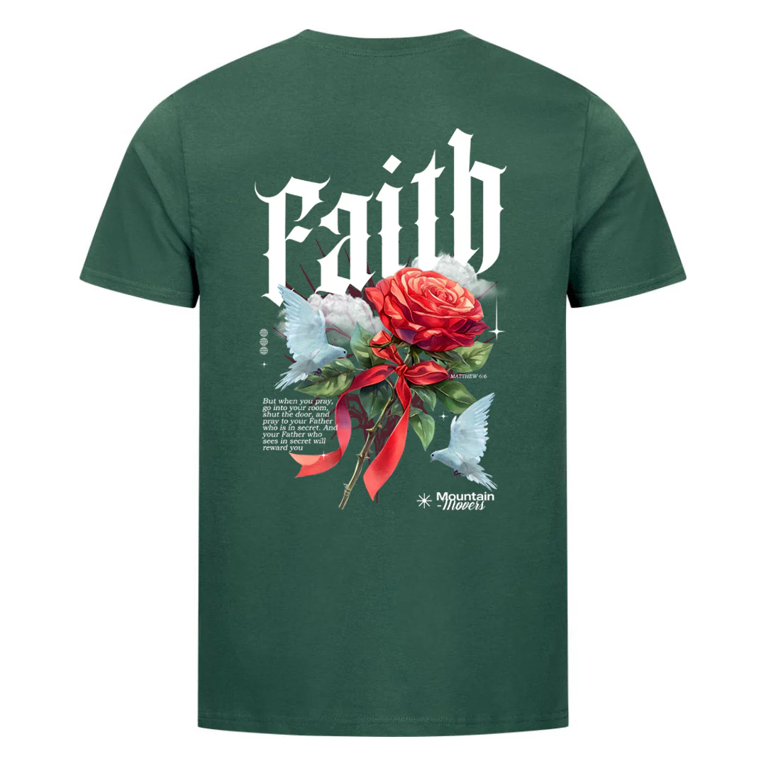 Faith flower dove Shirt BackPrint - Image 9