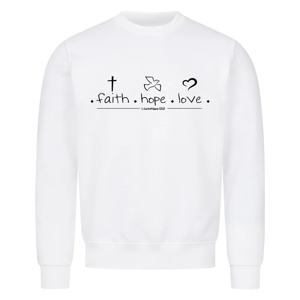 faith hope love Sweatshirt - Image 3