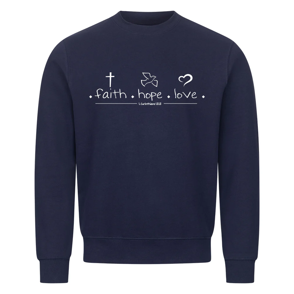 faith hope love Sweatshirt - Image 5