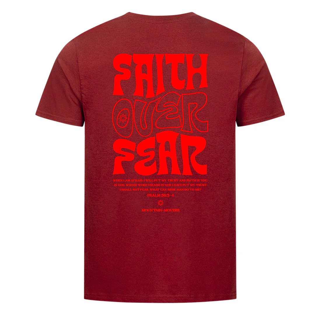 Faith over Fear Typo Shirt Backprint - Image 7