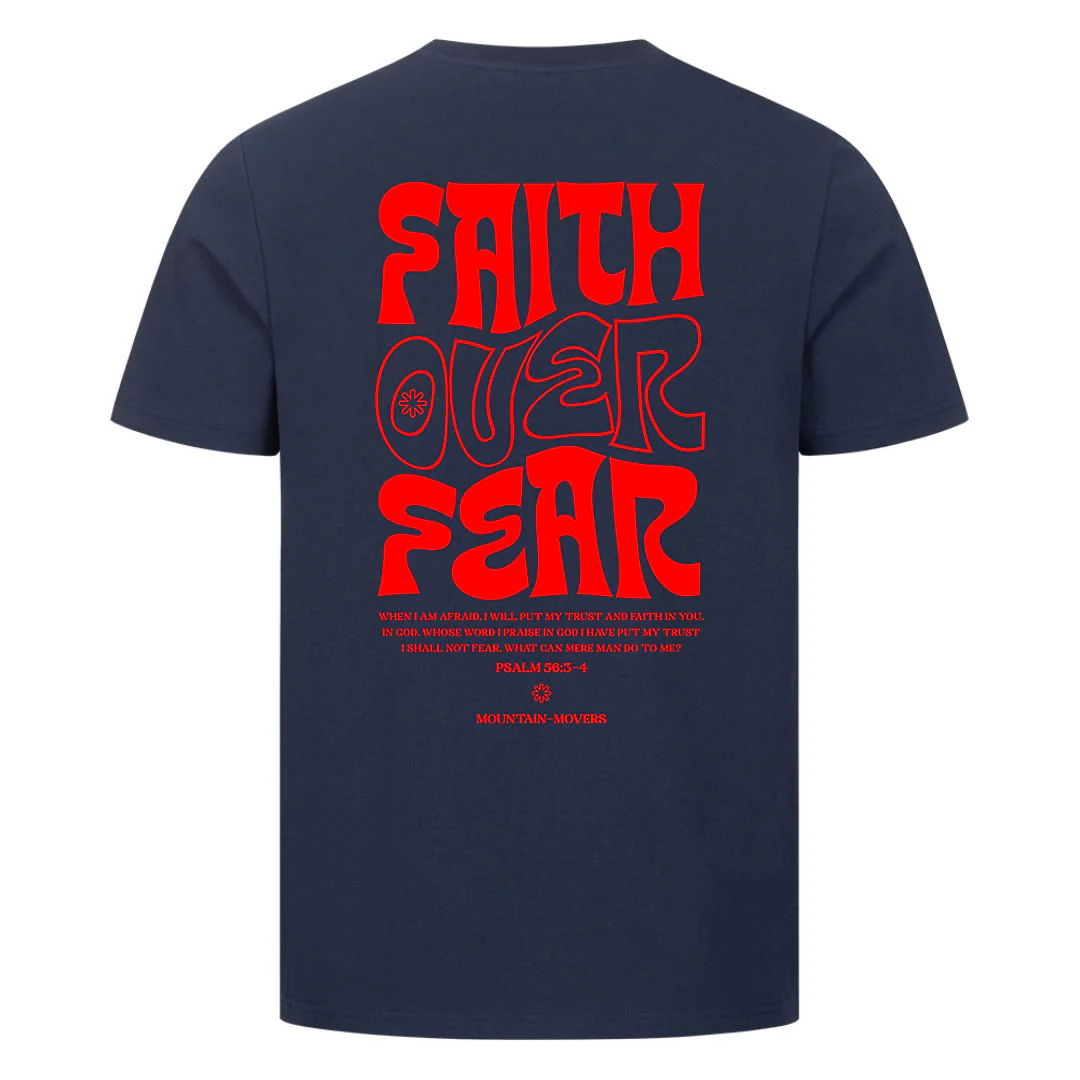 Faith over Fear Typo Shirt Backprint - Image 9