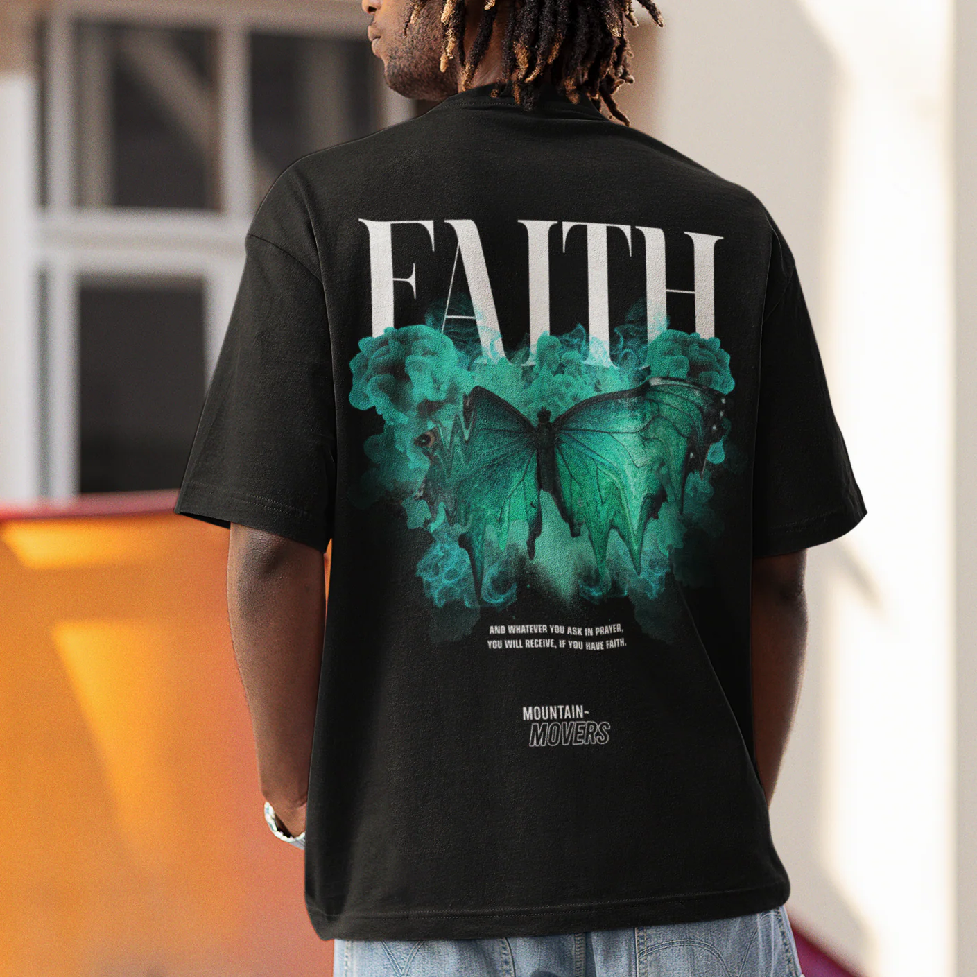 Faith Streetwear Oversized Shirt BackPrint - Image 2
