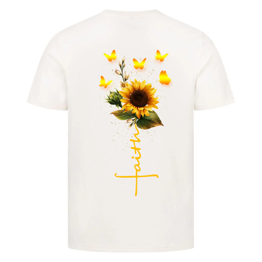 Faith Sunflower Shirt Backprint - Image 2