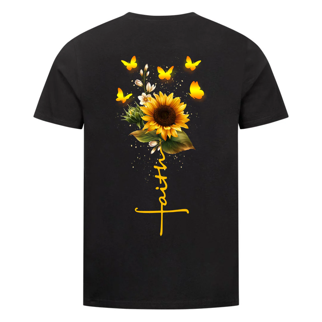 Faith Sunflower Shirt Backprint - Image 3