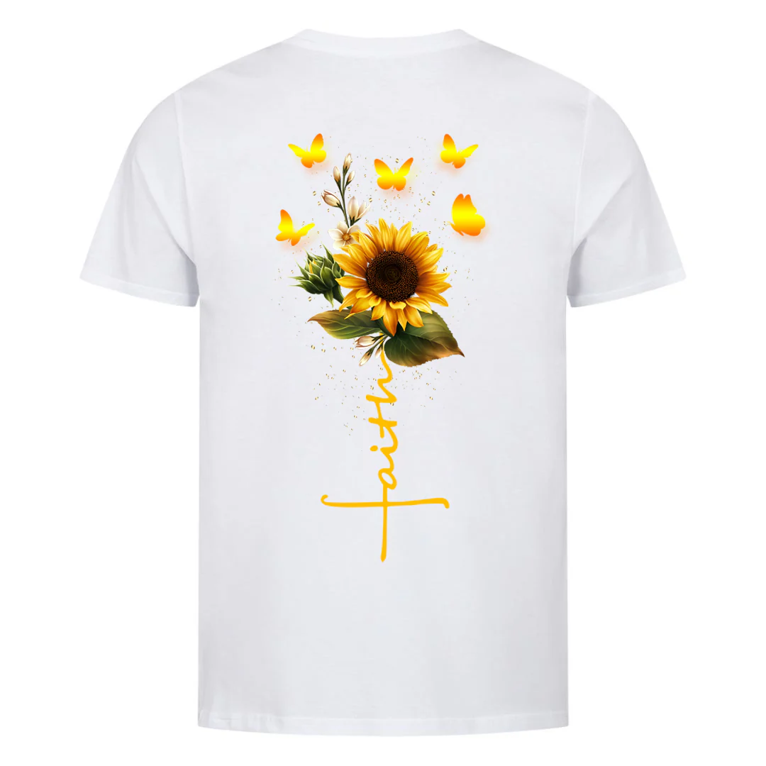 Faith Sunflower Shirt Backprint - Image 4