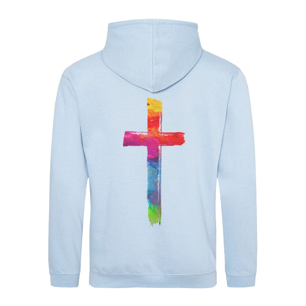 Farbiges Kreuz Hoodie BackPrint - Image 5