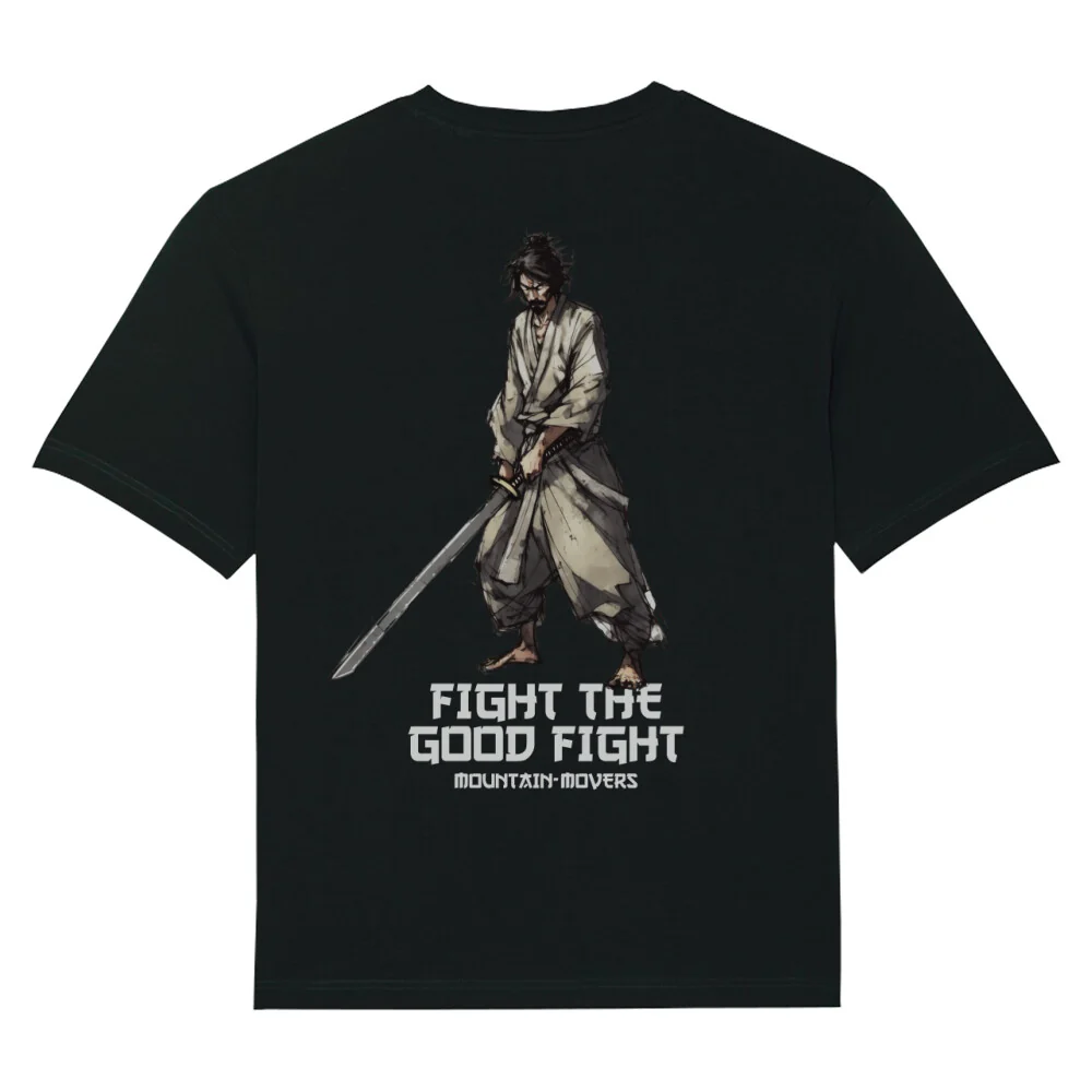 Fight the good Fight Gym Oversized Shirt BackPrint