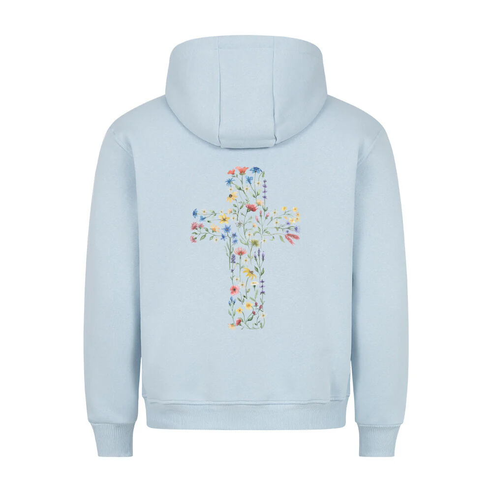 Flower Cross Hoodie BackPrint - Image 7