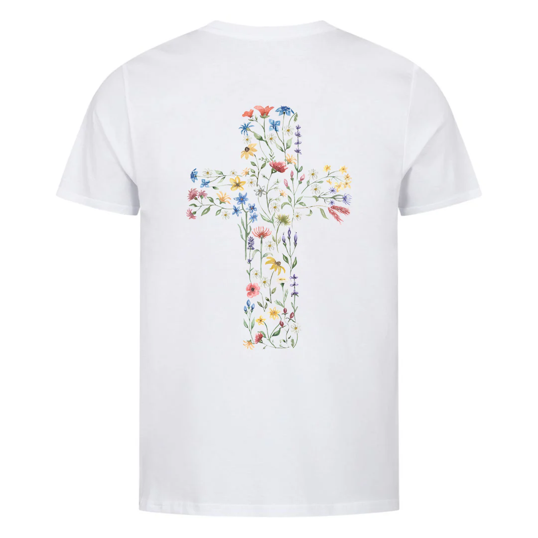 Flower Cross Shirt Backprint - Image 5