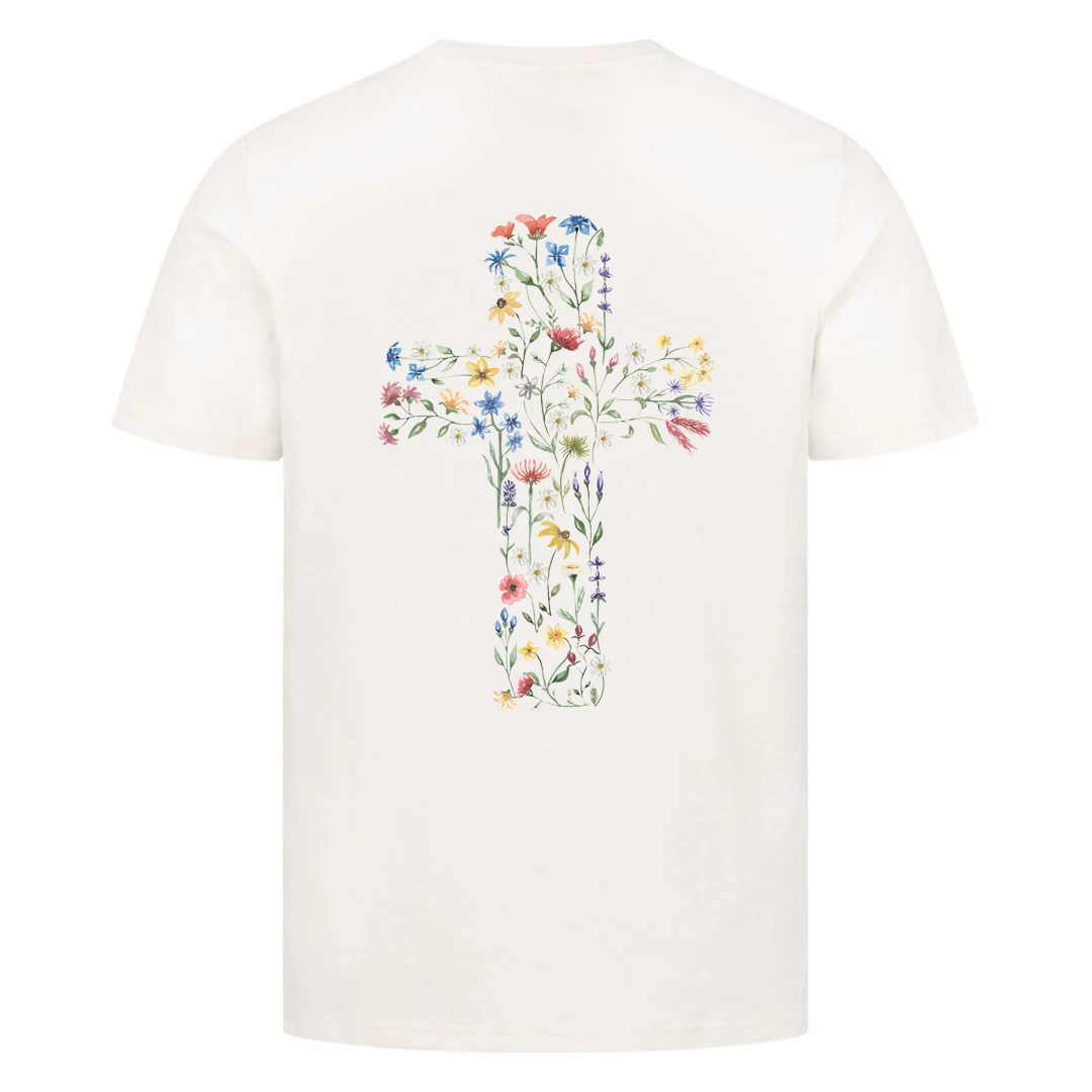 Flower Cross Shirt Backprint - Image 6