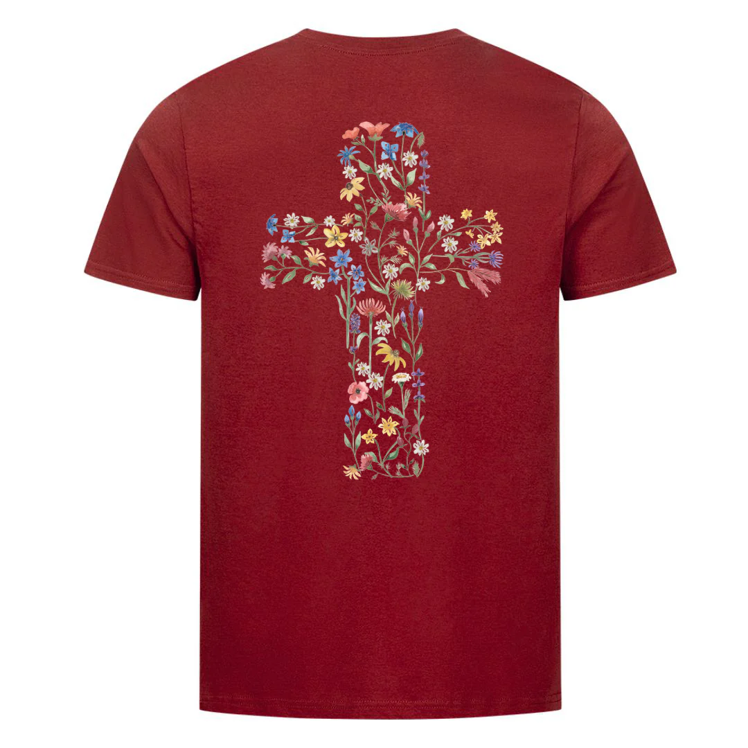 Flower Cross Shirt Backprint - Image 7