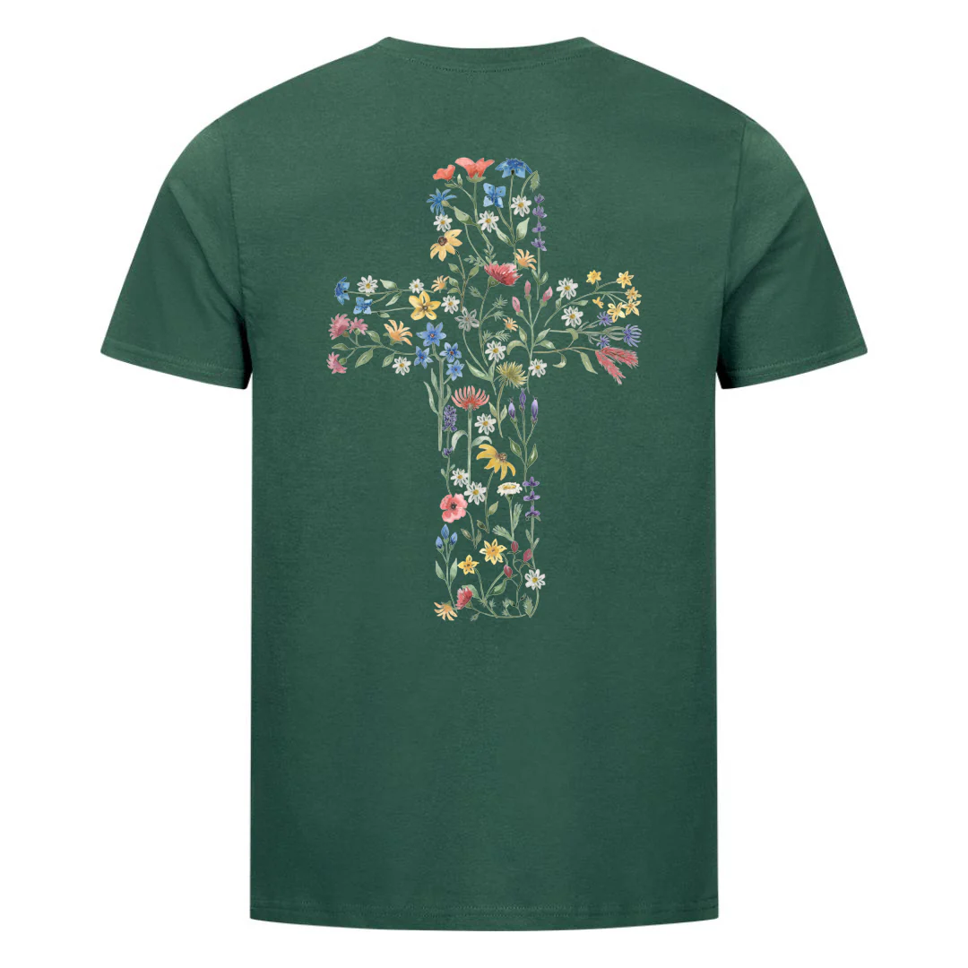 Flower Cross Shirt Backprint - Image 8