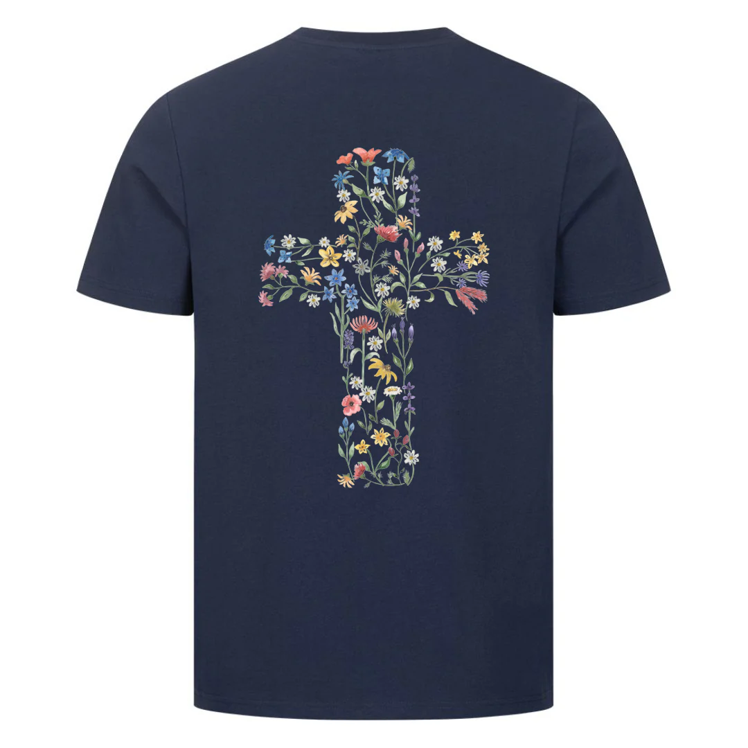 Flower Cross Shirt Backprint - Image 9
