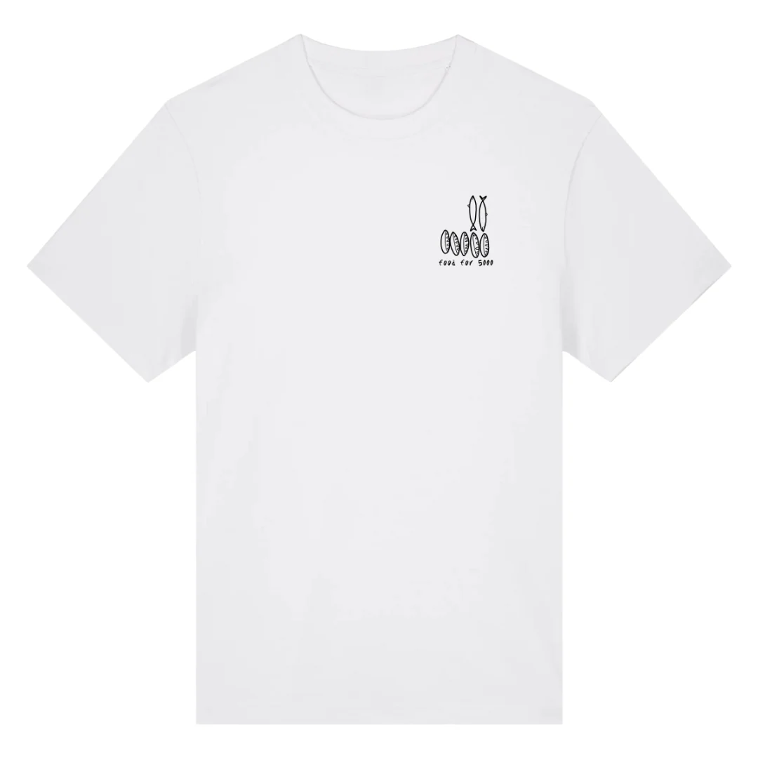 Food for 5000 Jesus Oversized Shirt - Image 3