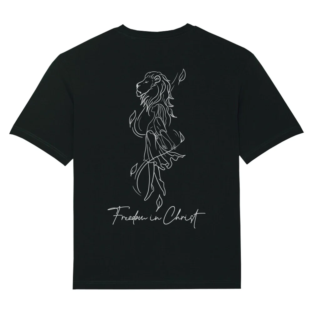 Freedom in Christ Oversized Shirt BackPrint - Image 2