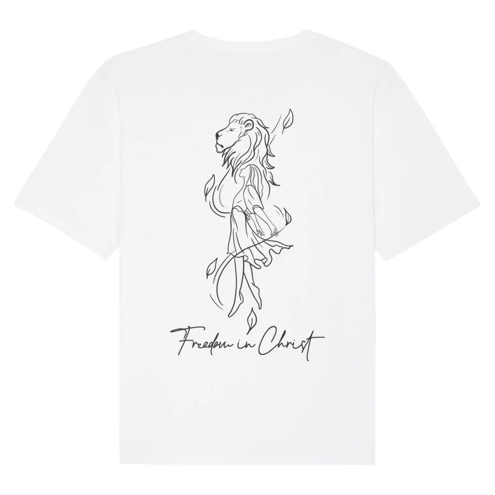 Freedom in Christ Oversized Shirt BackPrint - Image 4