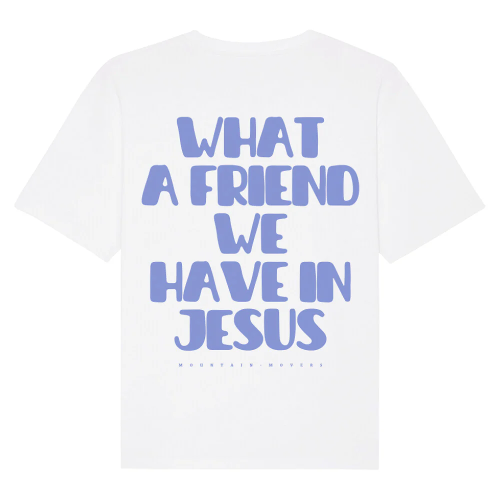 Friend in Jesus Oversized Shirt BackPrint - Image 4