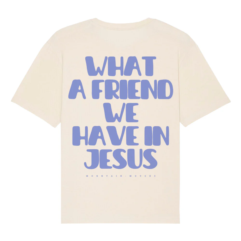 Friend in Jesus Oversized Shirt BackPrint - Image 6