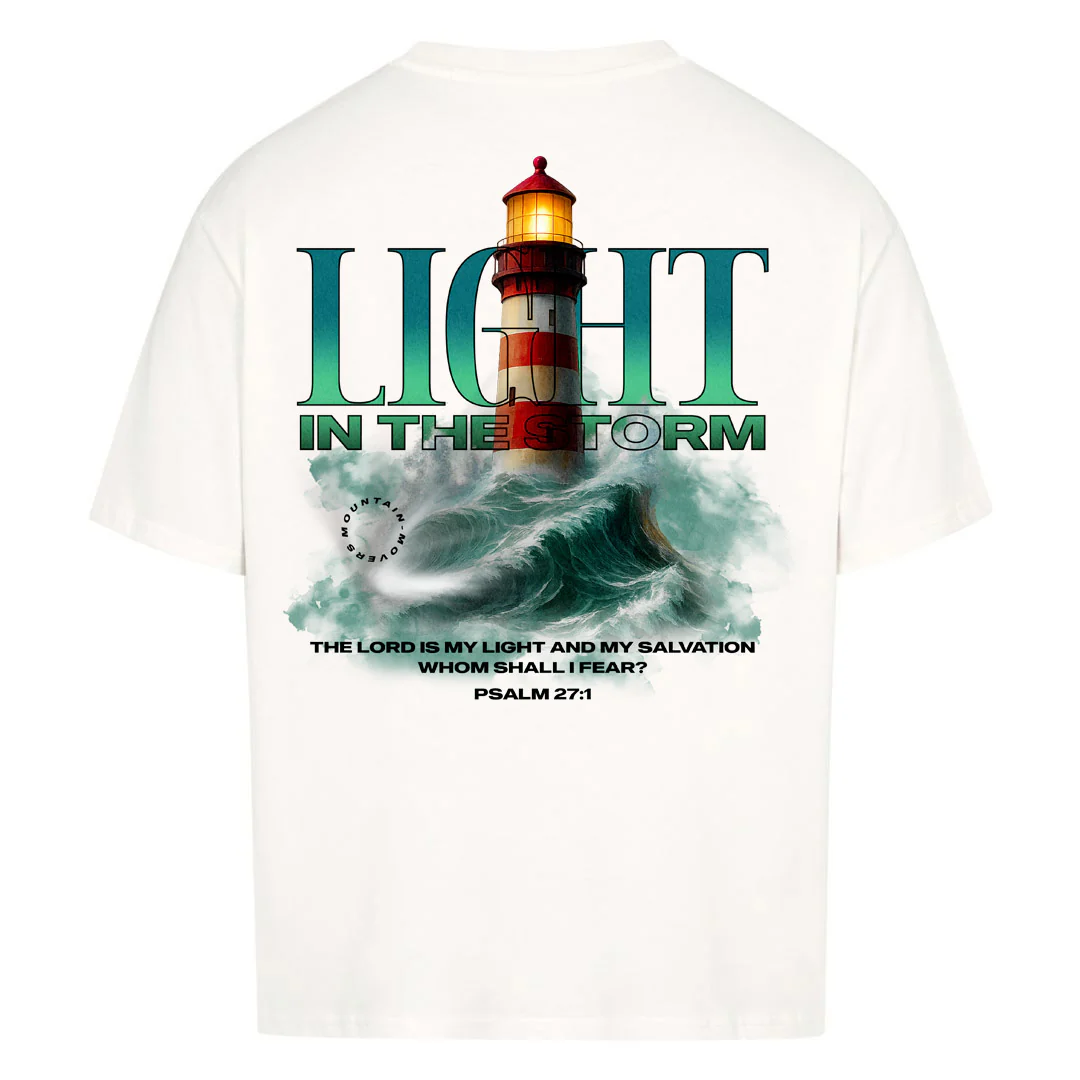 God as Our Light and Salvation Oversized Shirt BackPrint - Image 3