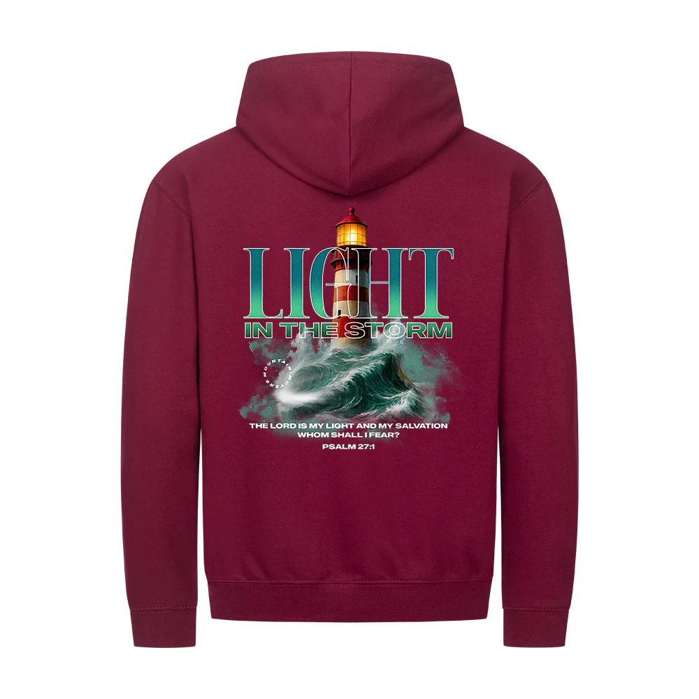 God as Our Light and Salvation Zipper Hoodie Backprint - Image 5