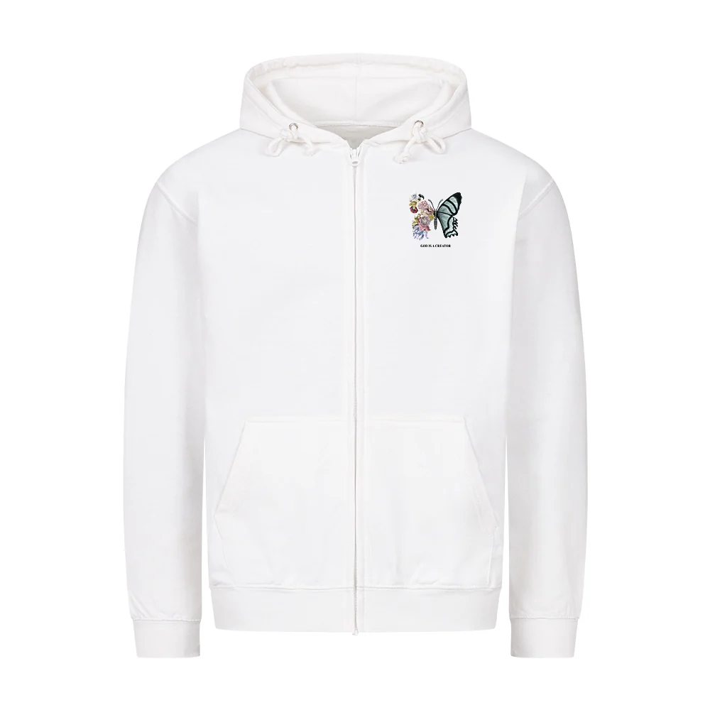 God is a creator Zipper Hoodie - Image 3