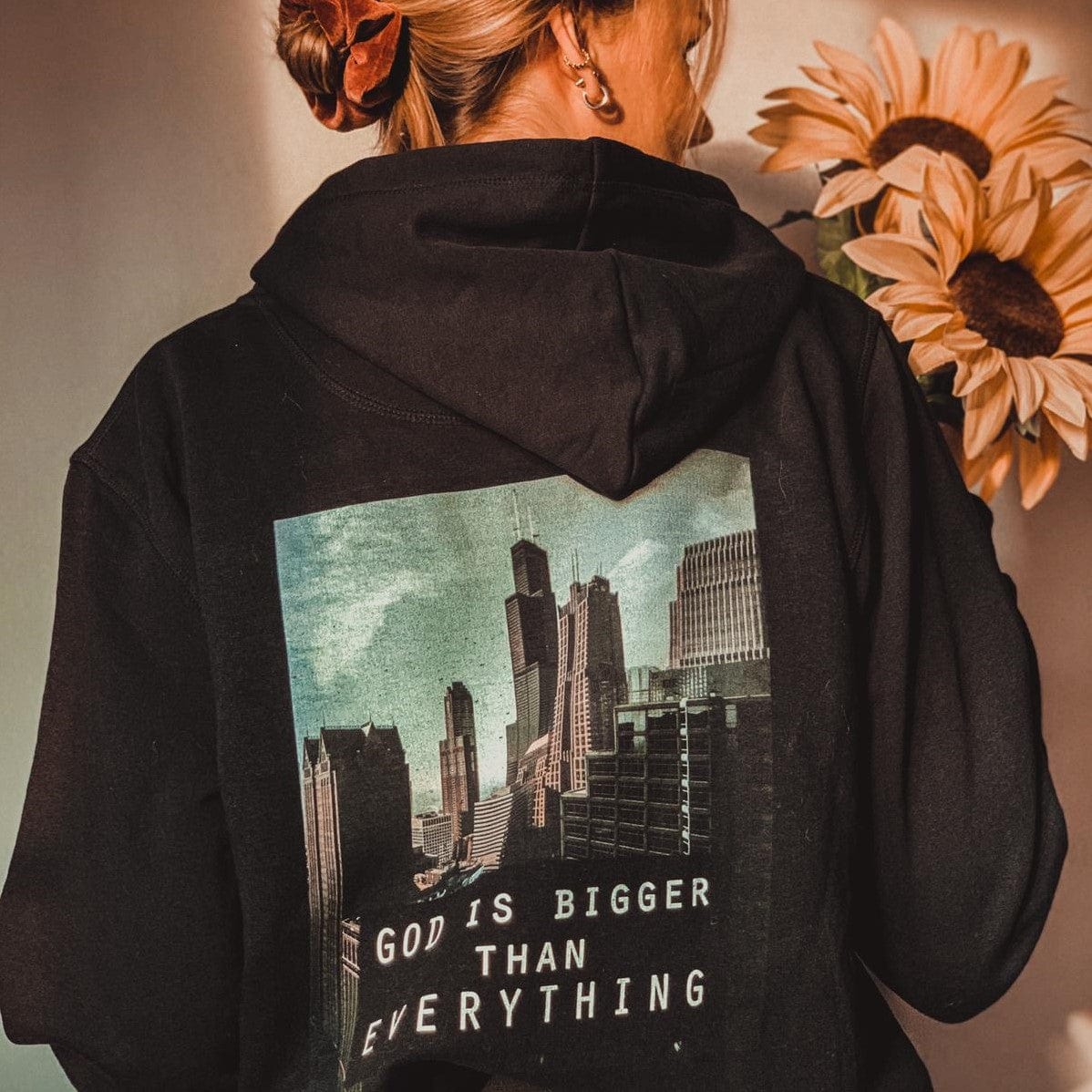 God is Bigger Hoodie BackPrint - Image 4