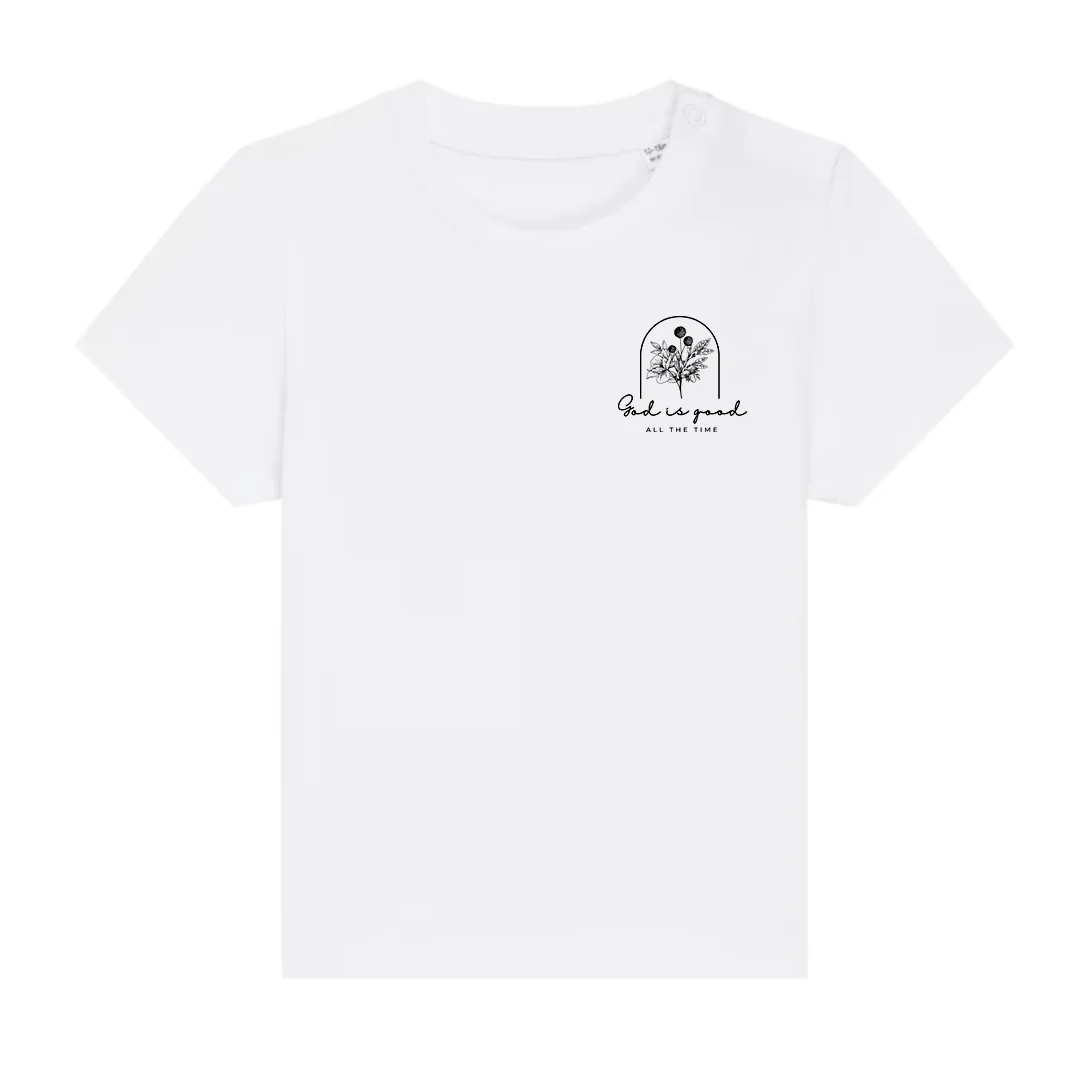 God is good floral Baby T-Shirt - Image 3