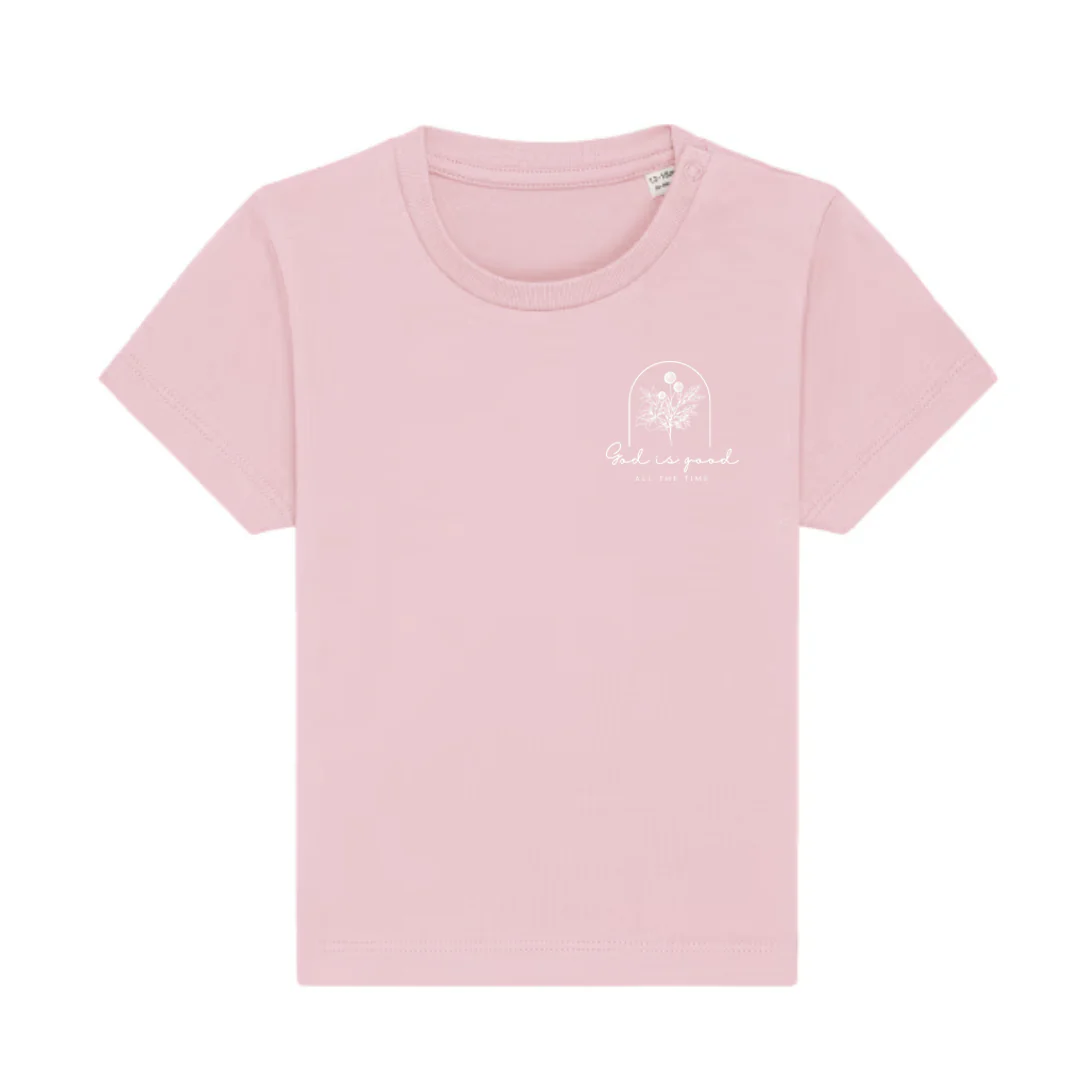 God is good floral Baby T-Shirt - Image 4