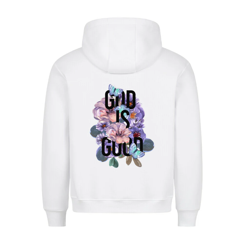 God is good Flowers Hoodie BackPrint - Image 2