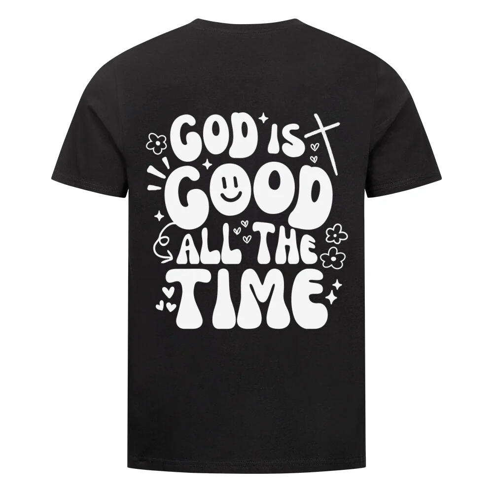God is good Hearts T-Shirt BackPrint - Image 2