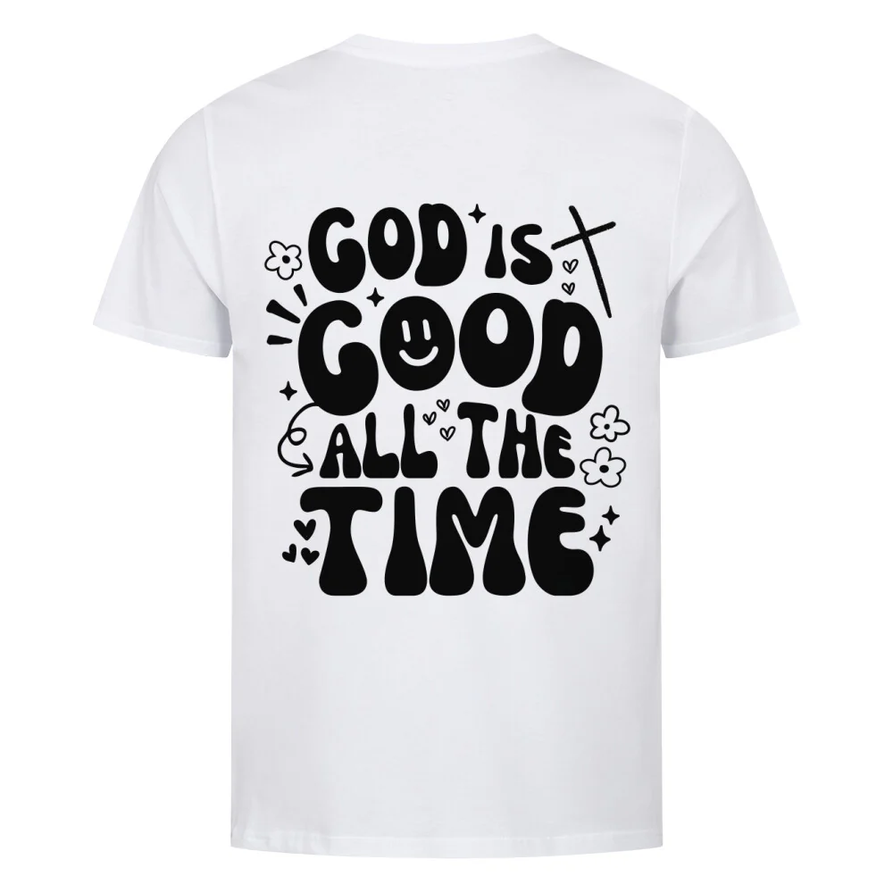 God is good Hearts T-Shirt BackPrint - Image 7