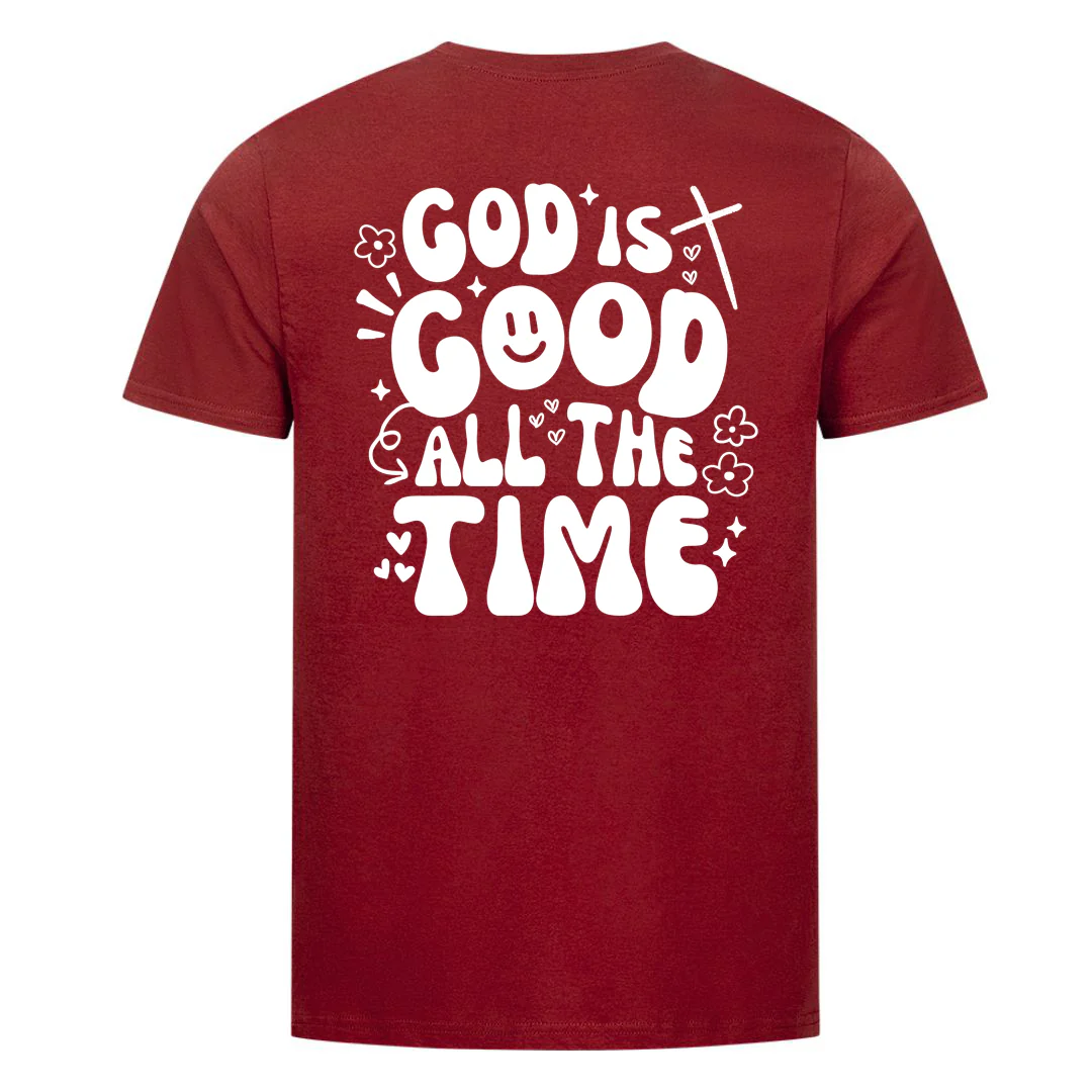 God is good Hearts T-Shirt BackPrint - Image 9
