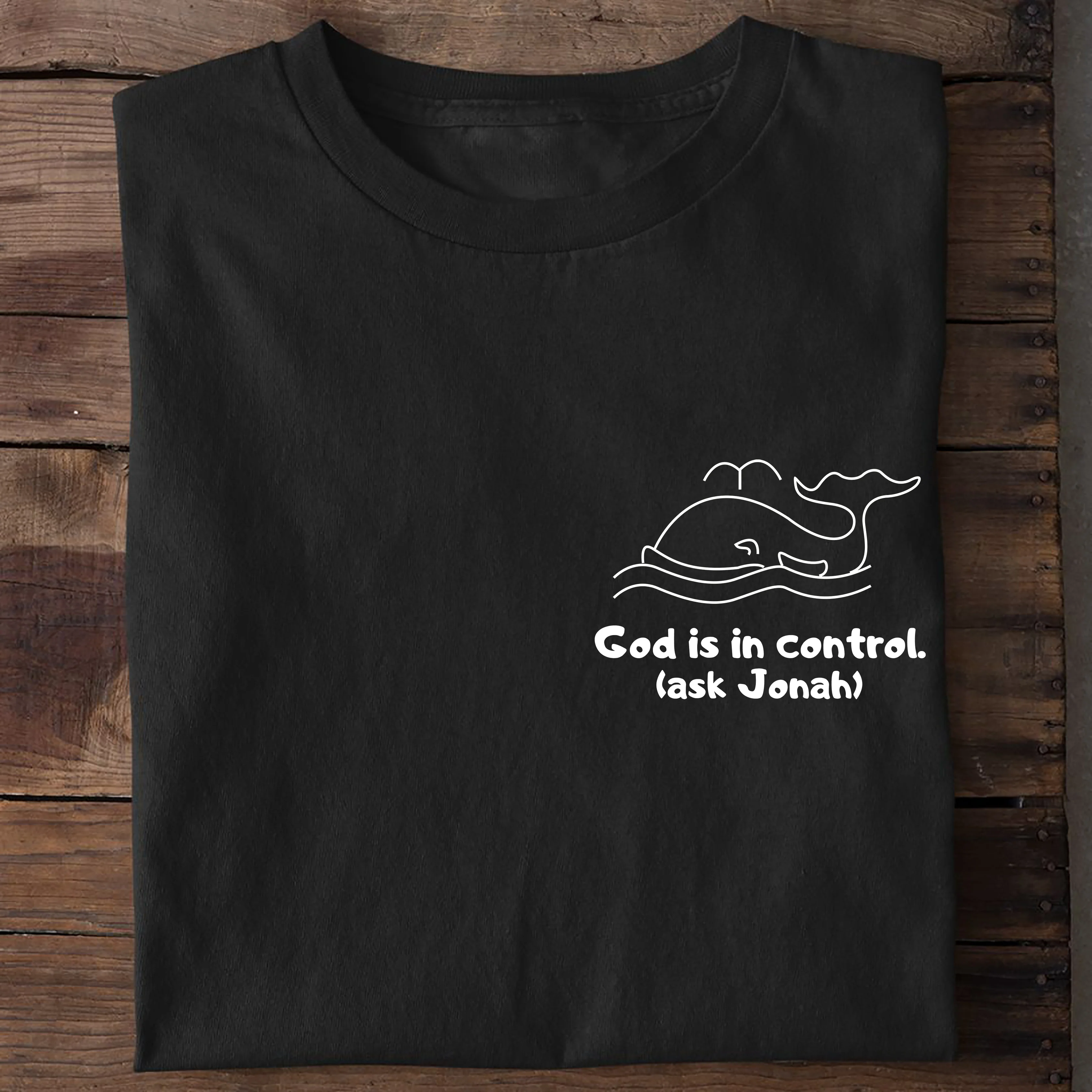 God is in control Shirt - Image 3