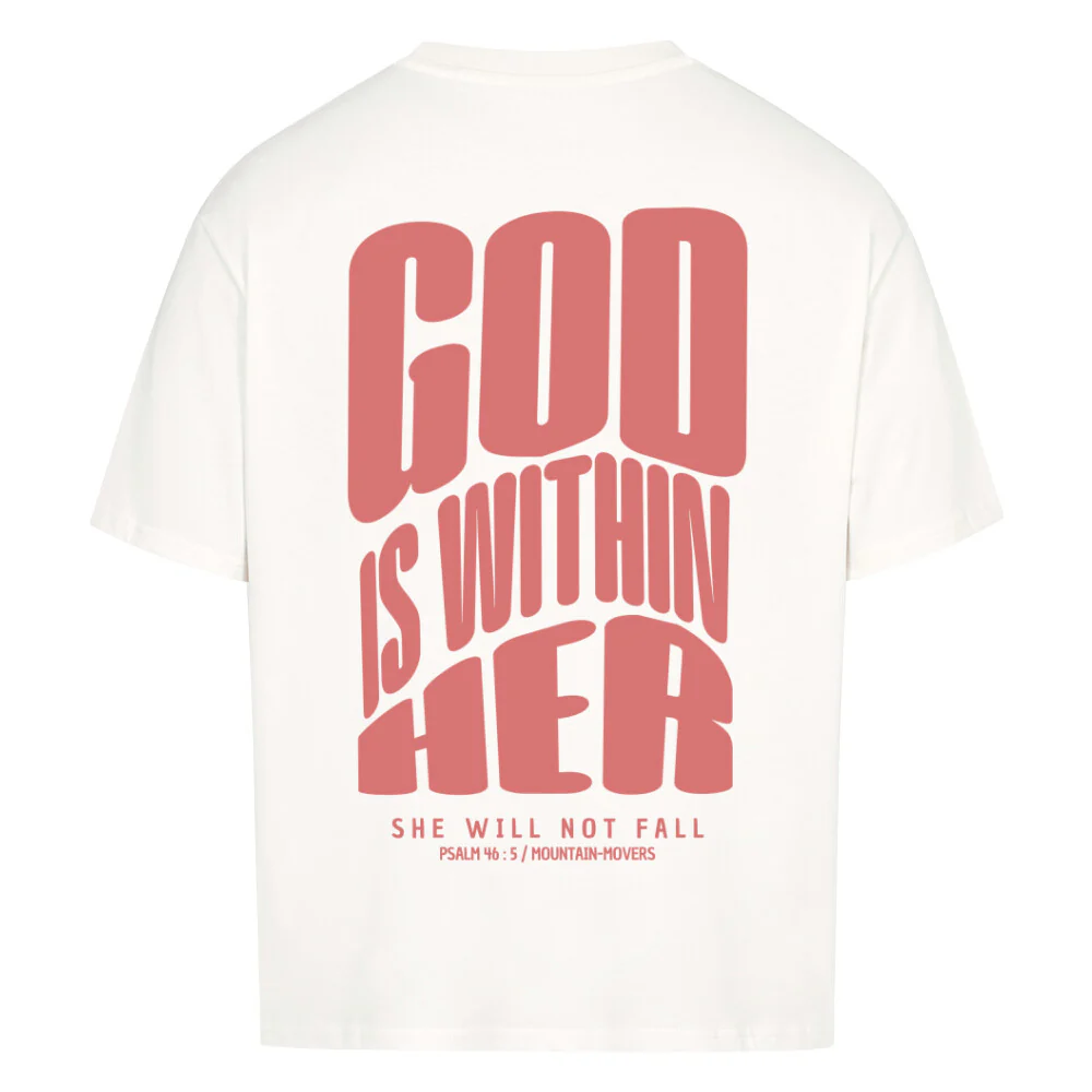 God is within her Oversized Shirt BackPrint - Image 4