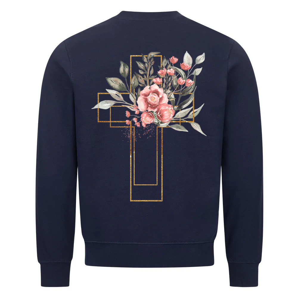 Golden Cross Aquarell Sweatshirt Backprint - Image 5