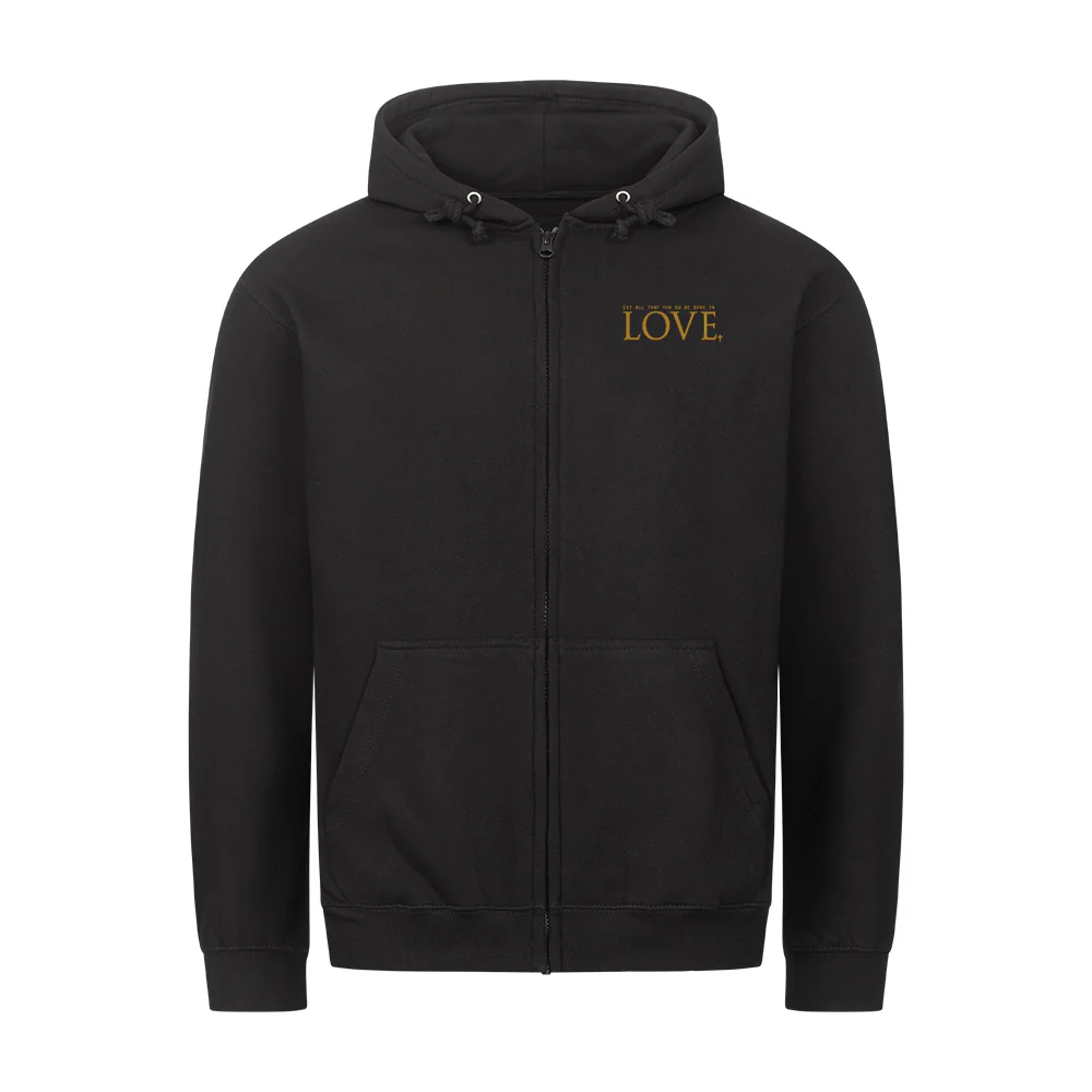 Golden love Zipper Hoodie
