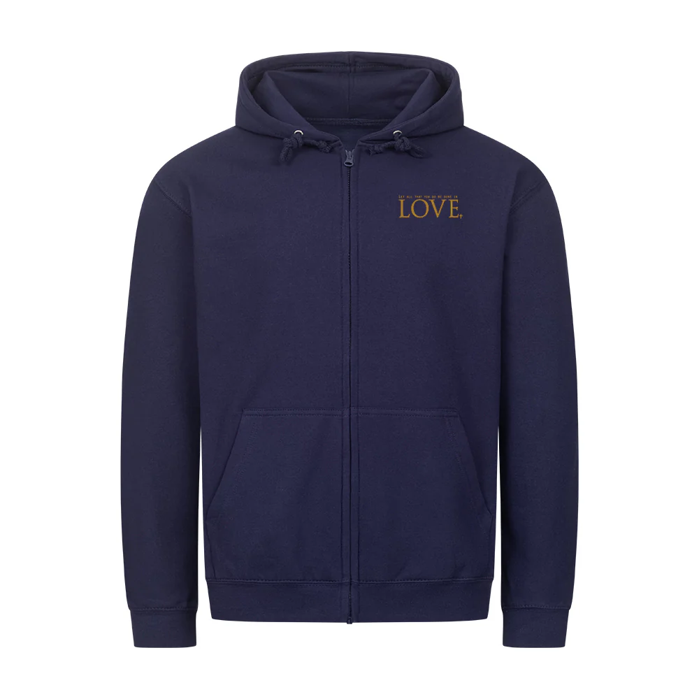Golden love Zipper Hoodie - Image 7