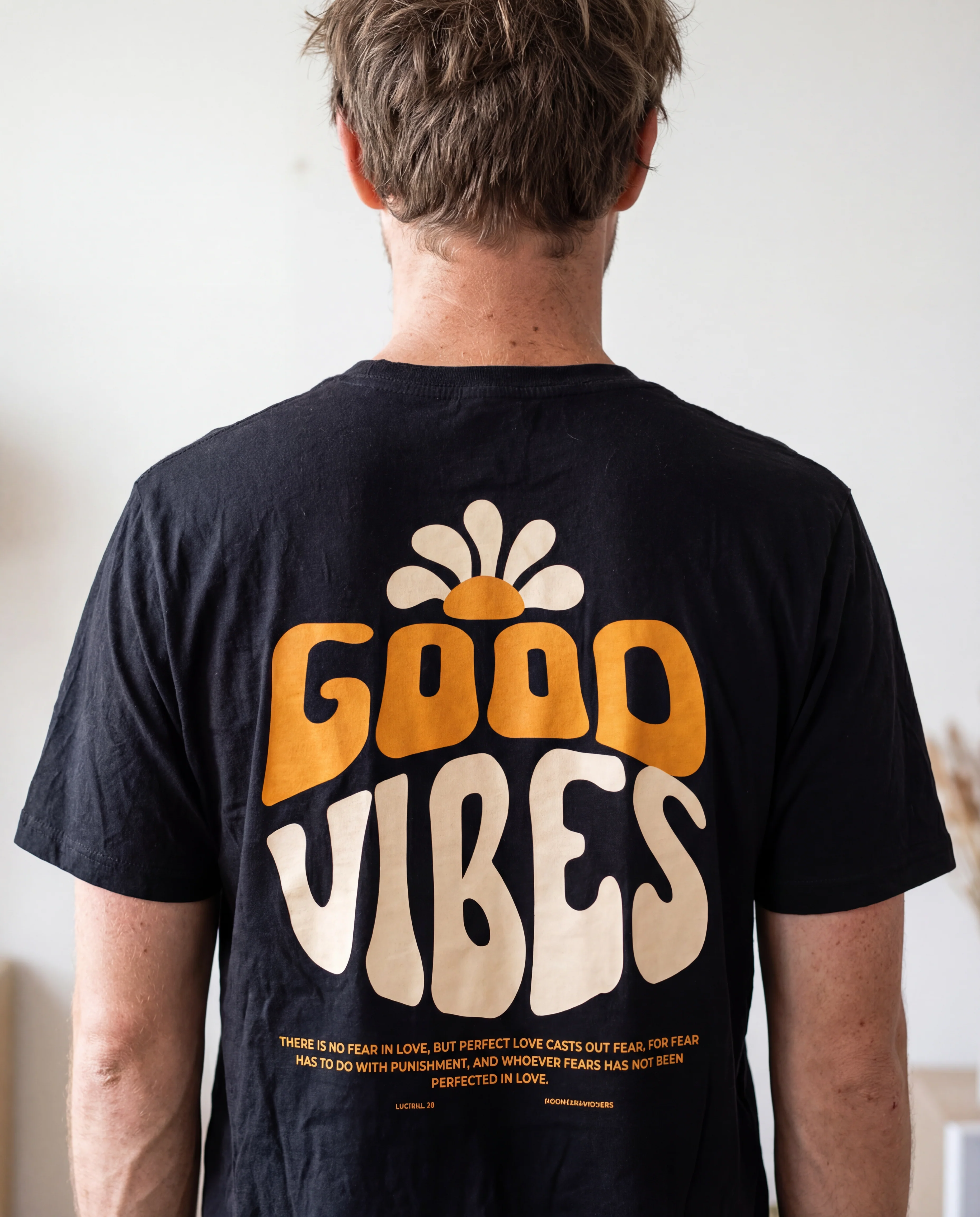 Good Vibes Flower Shirt BackPrint