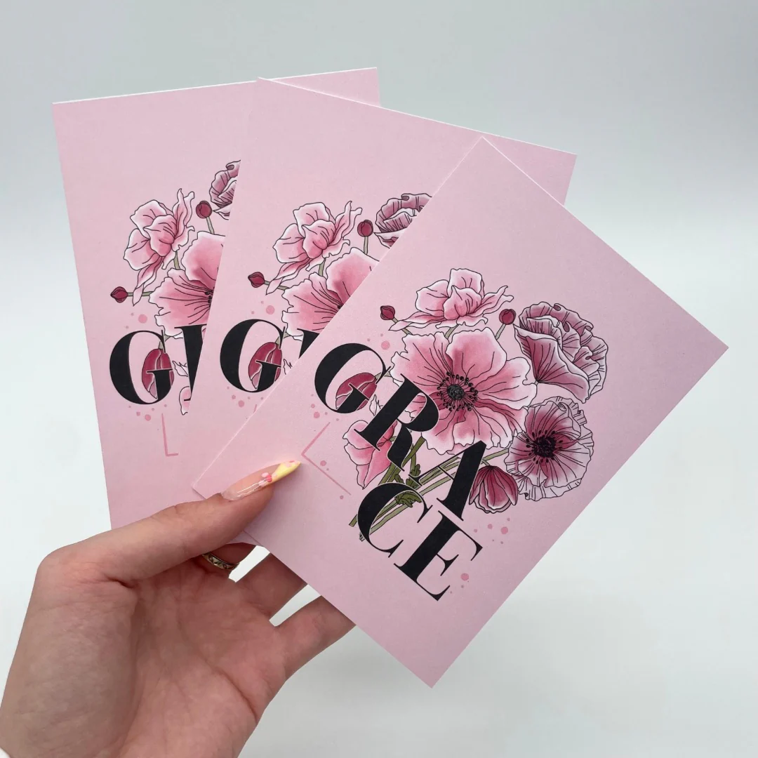 Grace Flower Postkarte - Image 3