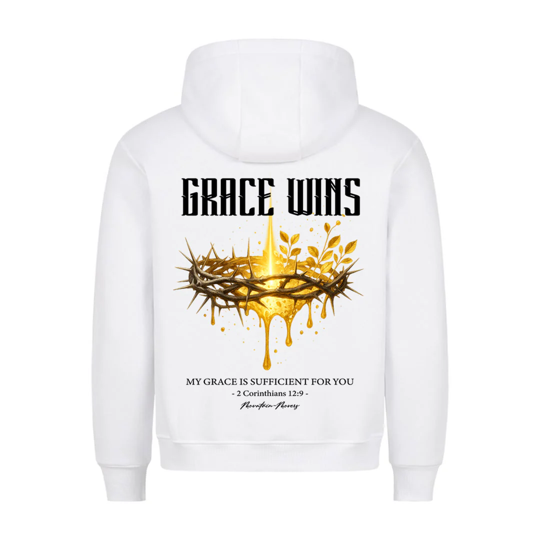 Grace win Hoodie BackPrint - Image 2