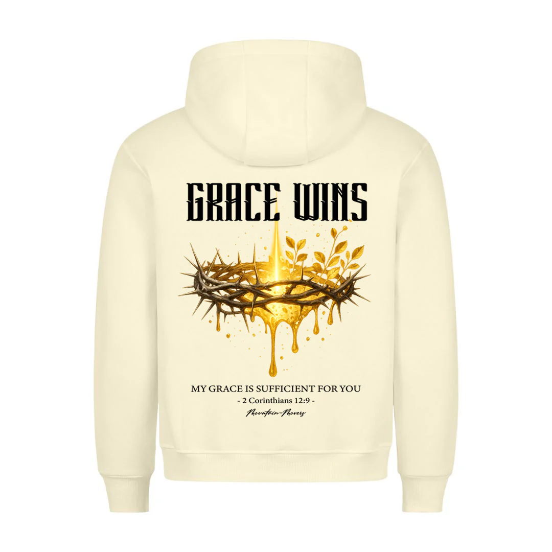 Grace win Hoodie BackPrint - Image 3