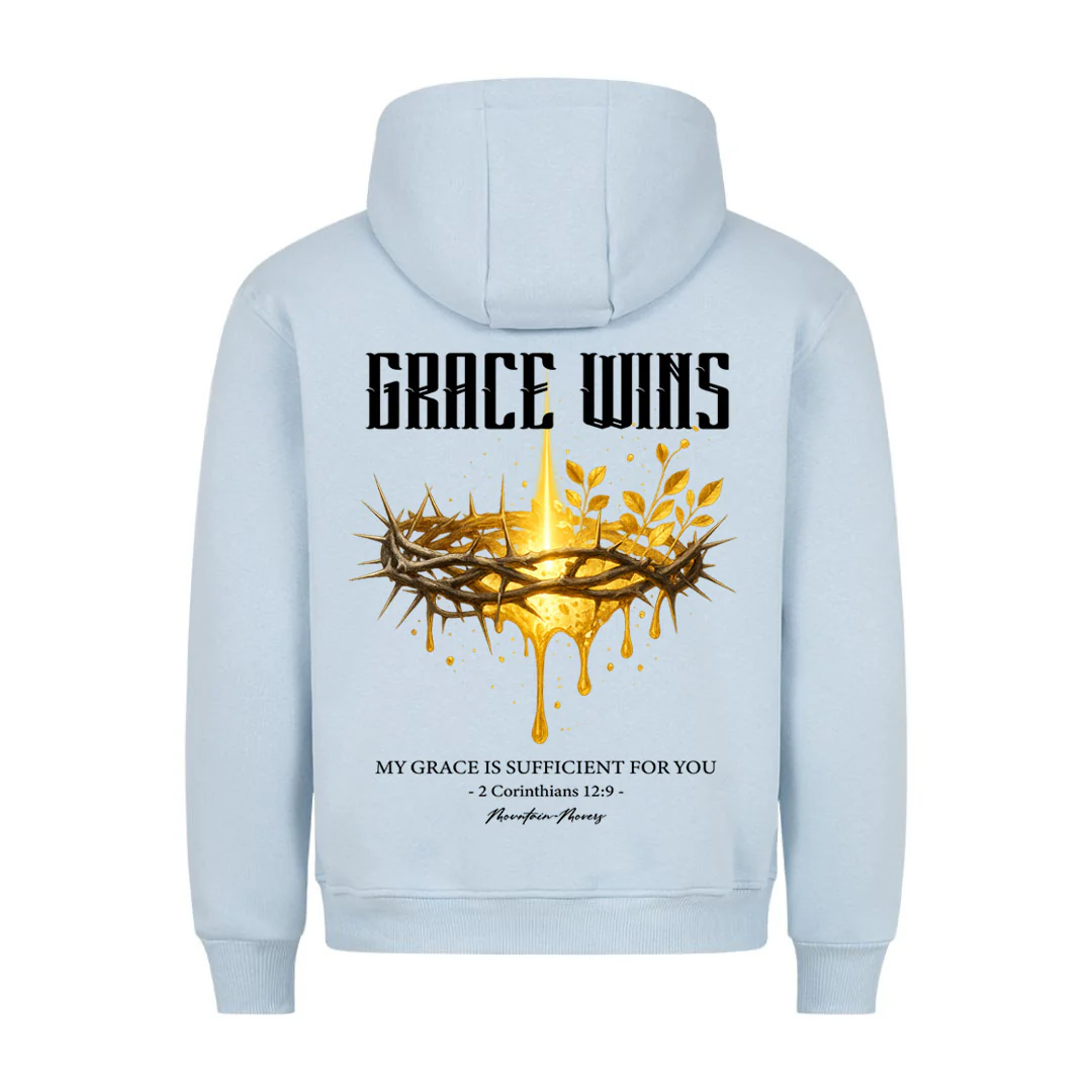 Grace win Hoodie BackPrint - Image 4