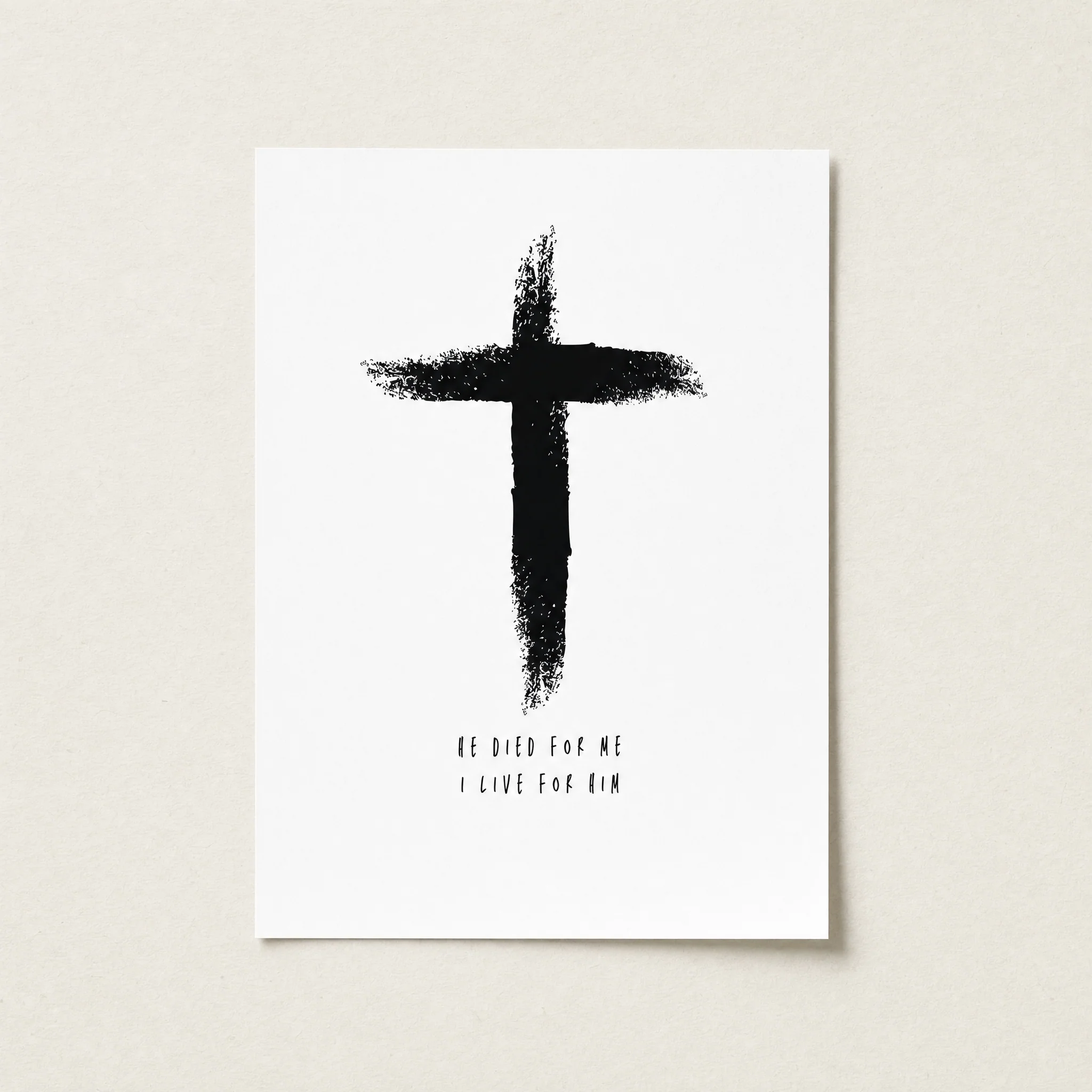 He Died Poster A4 + A3