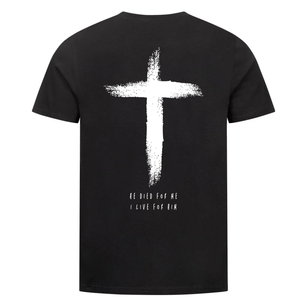 He Died Shirt Backprint - Image 2